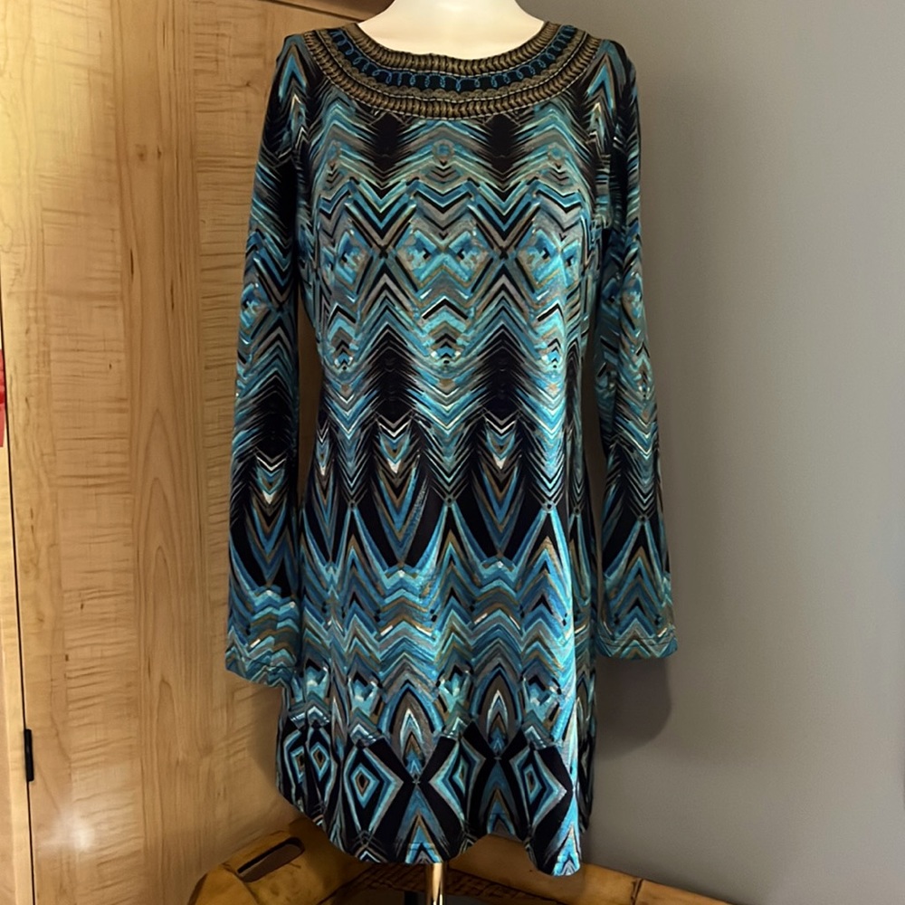 Papillon vibrant patterned dress